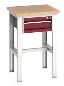 Bott Cubio basic workstand 750mm wide x 750mm deep x 740-1140mm adjustable height. The adjustable height workstand units can be adjusted to a pitch of 50mm and are fixed by a bolt in each leg. The workstand has a U.D.L capacity of 1000kg and comes... Static Workstands Production Line Component Positioning